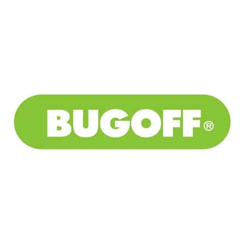 Logo BugOff, marque grecque de répulsifs anti-moustiques naturels.