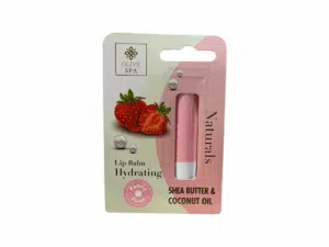 Baume à lèvres hydratant Olive Spa au beurre de karité et huile de noix de coco