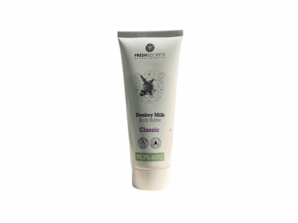 Fresh Secrets Donkey Milk Body Butter 200 ml - natural moisturizer for soft skin.