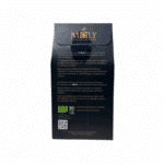 Vue arrière du sachet de camomille bio Moly – 80 g – texte descriptif en grec et en anglais