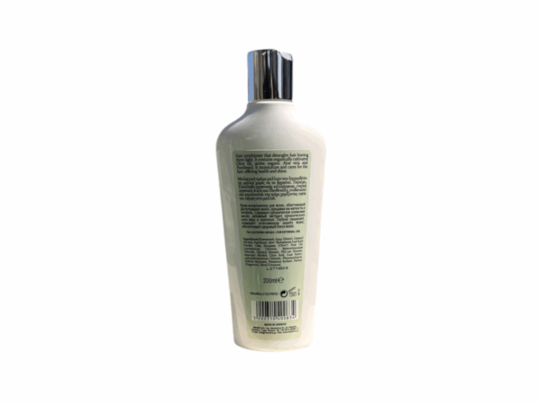Dos du après-shampoing Herbolive à l’huile d’olive bio et aloe vera – 200 ml