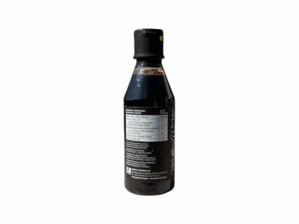 Informations nutritionnelles crème balsamique au miel Messino – dos bouteille 250 ml