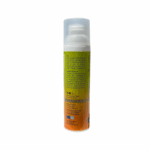 Dos du flacon de la crème chauffante tonifiante à l’aloe vera bio Hellenic Aloe – 75 ml, avec mode d’emploi