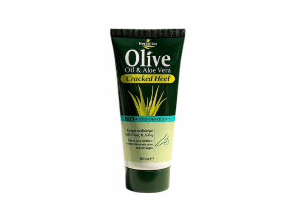 Herbolive cream for very dry heels with organic olive oil and aloe vera - 100 ml