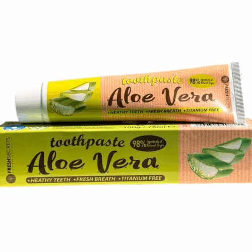 Fresh Secrets φυσική οδοντόκρεμα με αλόη βέρα 75 ml - φρέσκια αναπνοή και υγιή δόντια.