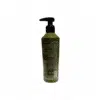 Vue de dos du gel douche Aloe Vera et huile d’olive bio Olive Spa de 250 ml, avec des ingrédients naturels et bio, adapté pour tous types de peau.