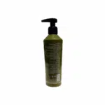 Vue de dos du gel douche Aloe Vera et huile d’olive bio Olive Spa de 250 ml, avec des ingrédients naturels et bio, adapté pour tous types de peau.
