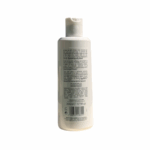Ingrédients et instructions du gel douche au lait d’ânesse et aloe vera 200 ml de la marque Fresh Secrets, vue arrière du flacon.