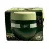 Pot of Herbolive olive oil and aloe vera scrub - 250 ml - seen in its case