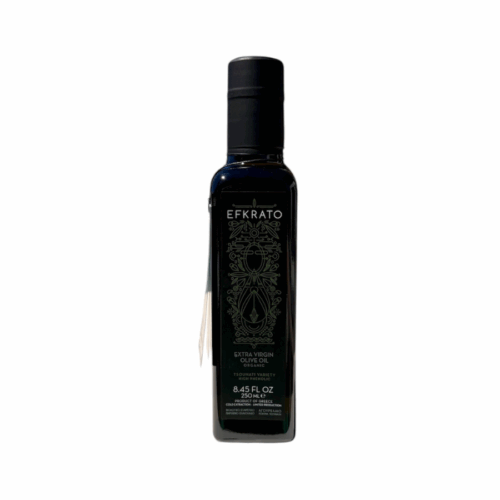 Bouteille de 250 ml d’huile d’olive bio Efkrato récolte précoce