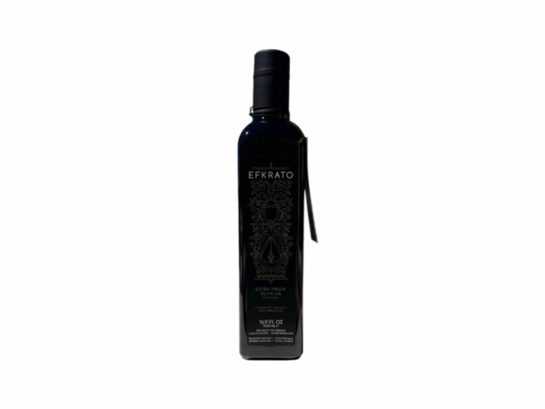Huile d’olive bio Efkrato 500 ml – récolte précoce – bouteille en verre foncé