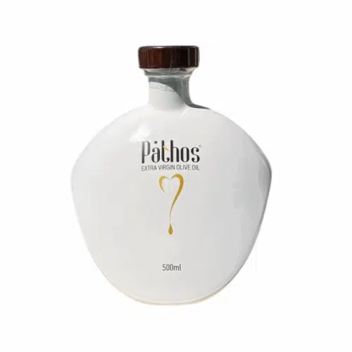 Pathos βιολογικό έξτρα παρθένο ελαιόλαδο 500 ml μπουκάλι σχεδιασμού