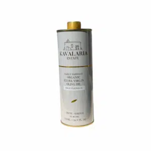 Huile d’olive extra vierge Pathos 500 ml – bouteille blanche élégante