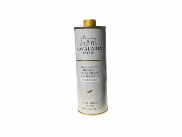 Huile d’olive extra vierge Pathos 500 ml – bouteille blanche élégante