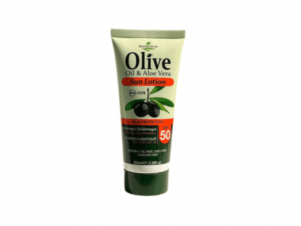 Herbolive SPF 50 Sun Milk with organic olive oil and aloe vera - 100 ml