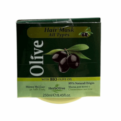Masque capillaire Herbolive à l’huile d’olive bio – tous types de cheveux – 250 ml