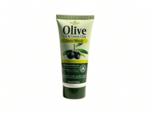 Herbolive face mask with green clay and organic olive oil, 100 ml.