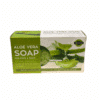 Savon Aloe Vera Olive Spa 90g, savon naturel avec huile d'olive et extrait d'aloe vera, pour le visage et le corps.