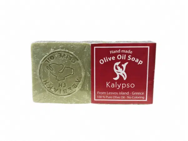 Duo de savons Kalypso à l’huile d’olive – 2 x 150 g, façonnés à la main à Lesvos