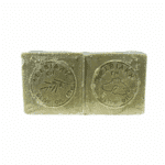 Dos des deux savons traditionnels Kalypso à l’huile d’olive – gravure artisanale grecque