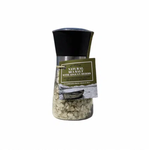 Moulin de sel de mer naturel aux herbes grecques Kalypso – 180 g