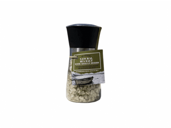 Moulin de sel de mer naturel aux herbes grecques Kalypso – 180 g
