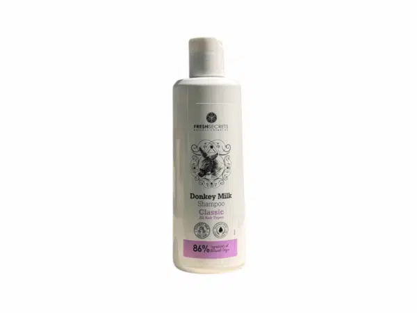 Shampoing au lait d’ânesse tous types de cheveux Fresh Secrets 200 ml.