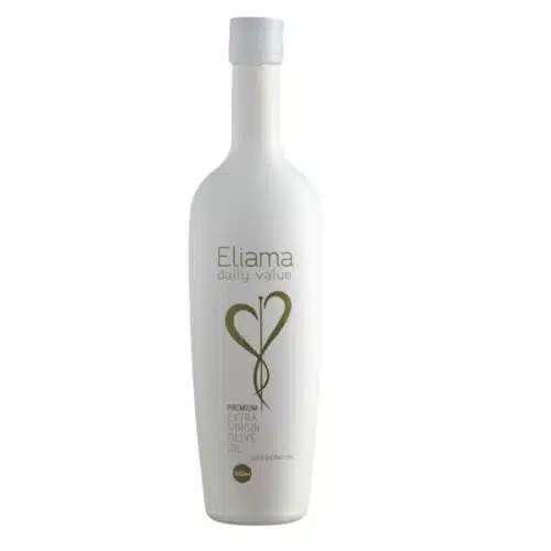 Eliama Daily value premium. Extra virgin olive oil. Cold extraction. Elli's Farm.