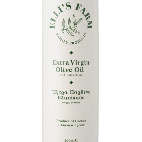 Extra virgin olive oil. Greece. Crete. Elli's Farm. 500 ml. 3 liters.