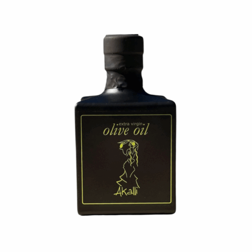 Huile d’olive vierge extra Akalli 200 ml – édition limitée d’oliviers millénaires de Crète.