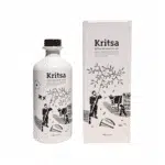 Huile d’olive extra vierge 500 ml – coopérative Kritsa – bouteille et coffret illustrés