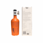 Dos de la bouteille d’huile d’olive extra vierge biologique Skoutari 500 ml et étiquette nutritionnelle