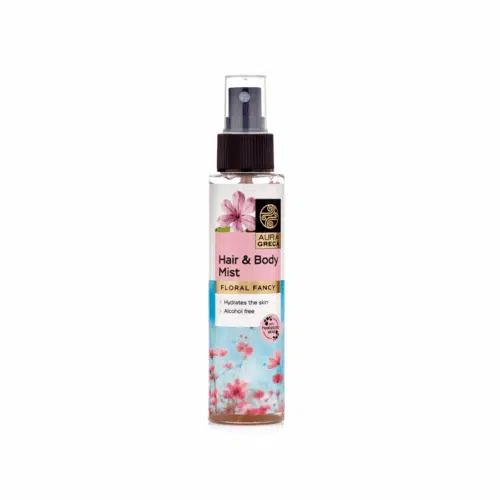 Brume parfumée cheveux et corps Floral Fancy Aura Greca 100 ml – rose, fruits rouges et vanille