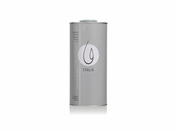 1.5 L can of Stalia extra virgin olive oil - Family Drops Edition