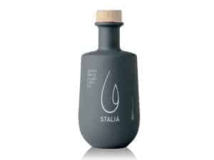 Bouteille en céramique foncée de 250 ml – huile d’olive extra vierge Staliá de Grèce. Analyses techniques de l'huile d'olive Stalia.