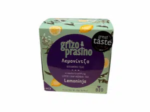 Boîte d’infusion citron, verveine et menthe – Grizo & Prasino – 20 g – thé en vrac bio