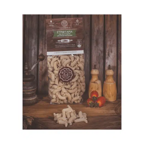 Striftaria aux herbes de Crète – pâtes artisanales traditionnelles dans un sachet de 400 g, marque Maggiri