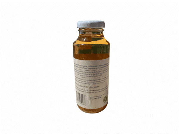 Etikett Rückseite von Kräuter-Eistee Orange Minze Grün Zitronenverbene 250 ml Grizo & Prasino