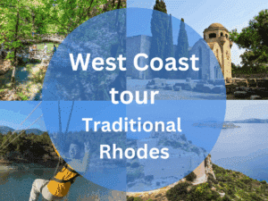 Natural and historical sites to discover on a tour of the west coast of Rhodes