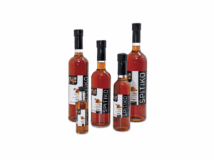 Rakomelo crétois Spitiko Meraki 500 ml – Tsikoudia au miel et épices traditionnelles