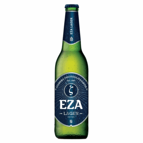 Bière blonde EZA Lager en bouteille 330 ml
