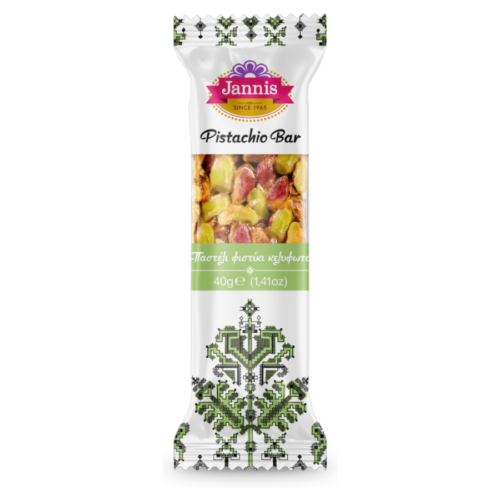 Barre de pistaches Jannis 40 g – pasteli grec à la pistache