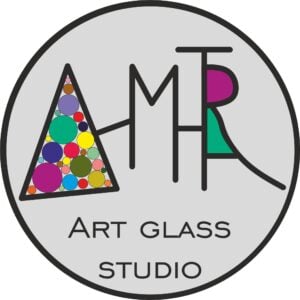 Logo Dimitra’s Art Glass Studio, atelier de verre artistique