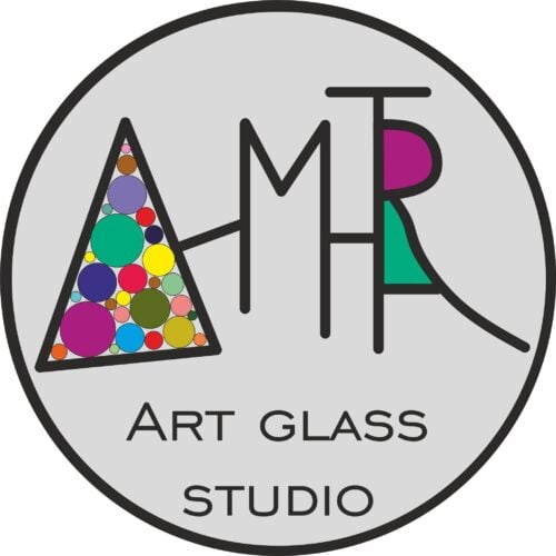 Logo Dimitra’s Art Glass Studio, atelier de verre artistique