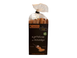 Gressins grecs au sésame Tsanos 120 g avec huile d’olive grecque