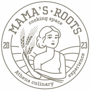 Λογότυπο χώρου μαγειρέματος Mama's Roots