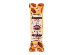 Nougat tendre aux amandes Jannis 50 g – barre de nougat grec
