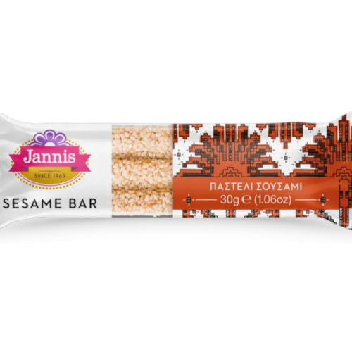 Pasteli grec au sésame Jannis 30 g – barre de sésame traditionnelle