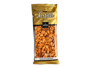 Attika Greek pasteli with peanuts, caramel and honey in 90 g bags
