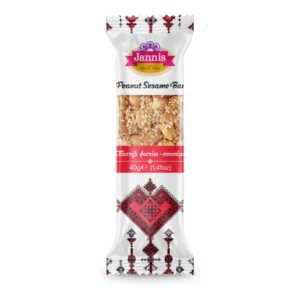 Pasteli greci di arachidi e sesamo Jannis 40 g - fronte confezione